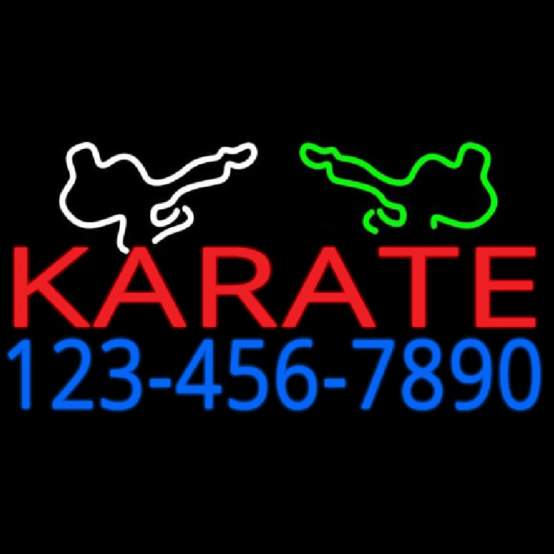 Karate Neontábla