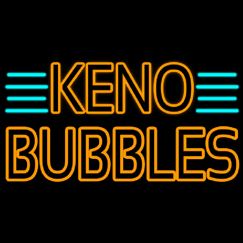 Keno Bubbles1 Neontábla