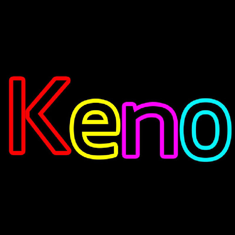 Keno With Oval Border 2 Neontábla