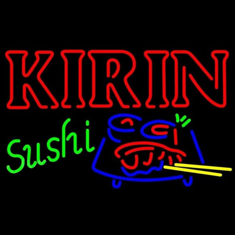 Kirin Beer And Sushi Beer Sign Neontábla