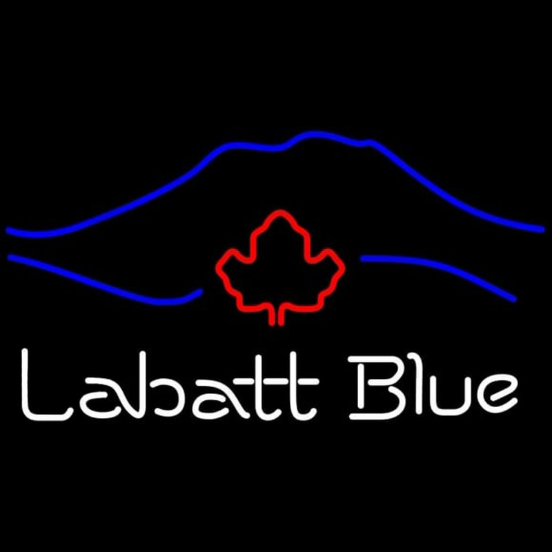 Labatt Blue Mountain Beer Sign Neontábla