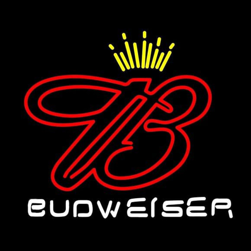 Large Budweiser Crown Beer Sign Neontábla