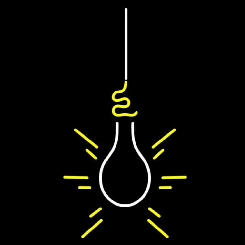 Lighting Bulb Neontábla