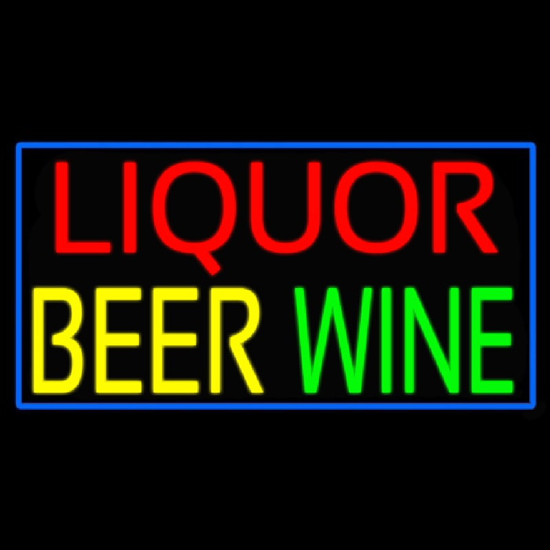Liquor Beer Wine Neontábla