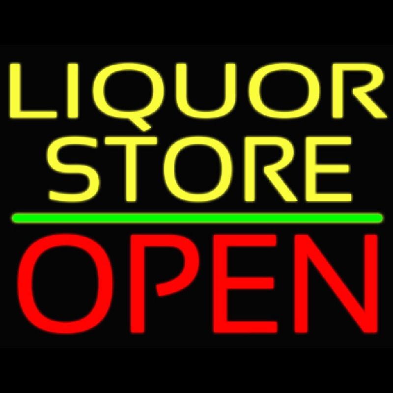 Liquor Store Open 1 Neontábla