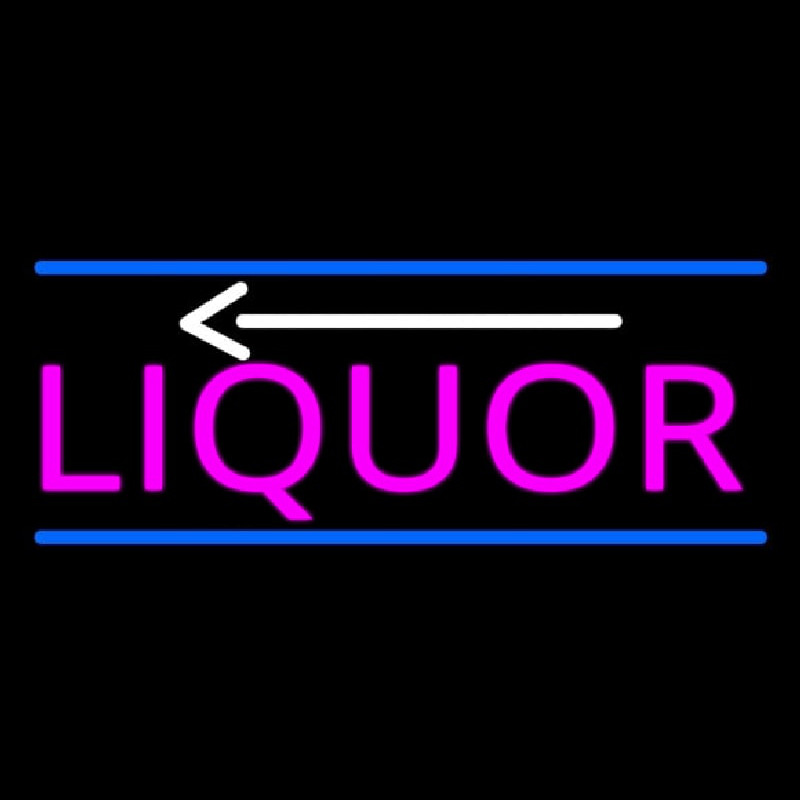 Liquor With Arrow Neontábla