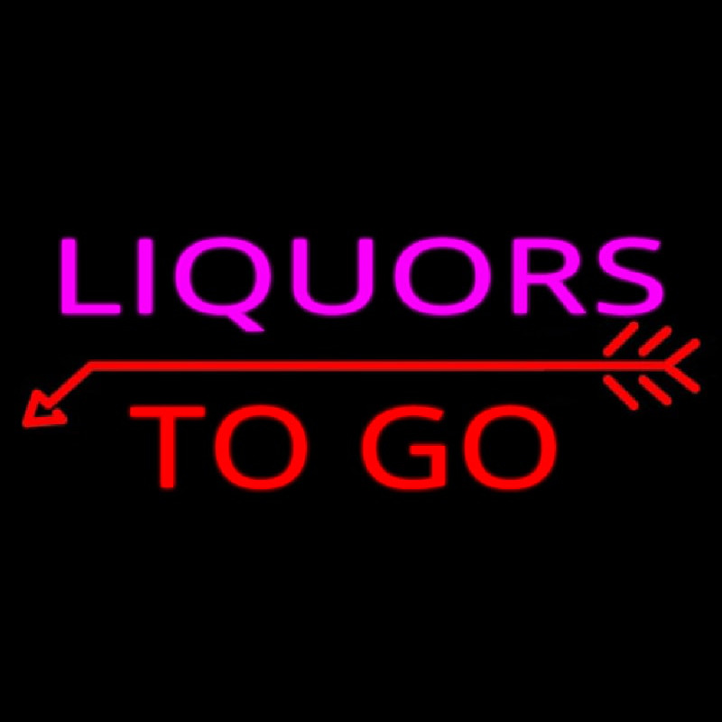 Liquors To Go Neontábla