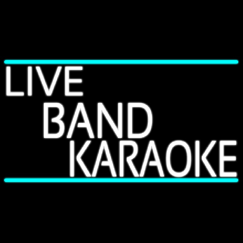 Live Band Karaoke Neontábla