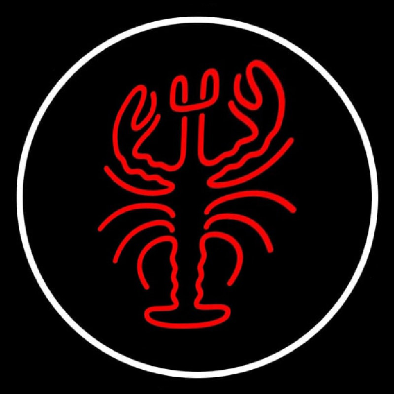 Lobster Logo Oval Neontábla