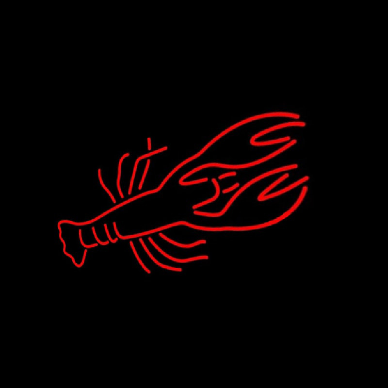 Lobster Red Logo Neontábla