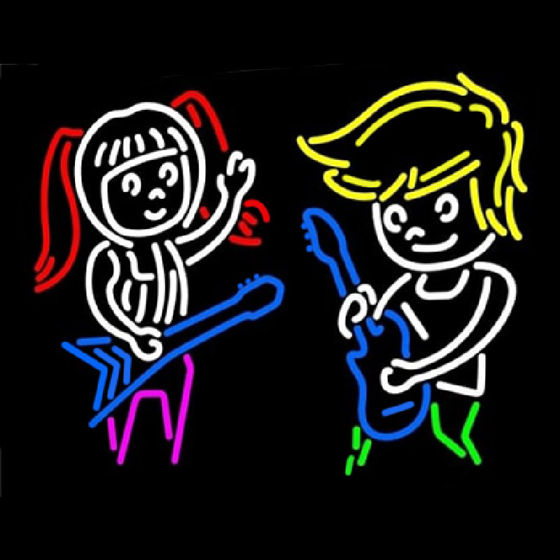 Logo Guitar Band Neontábla