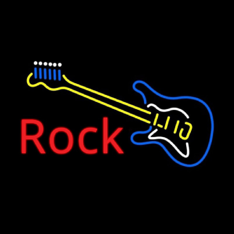 Logo Of Guitar Neontábla