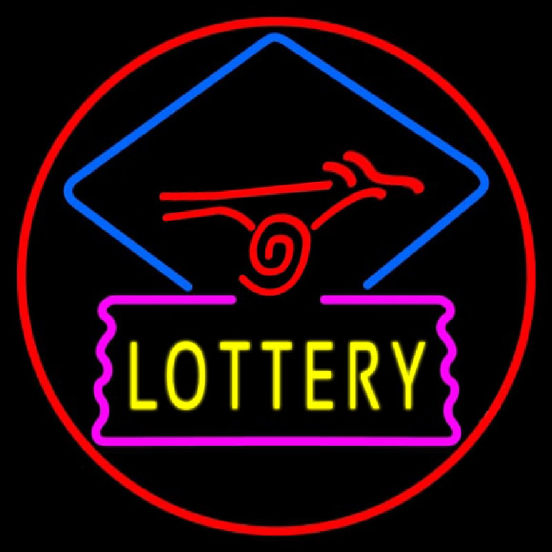 Lottery Logo Neontábla