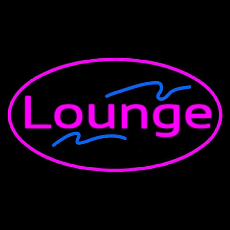 Lounge Oval Pink Neontábla