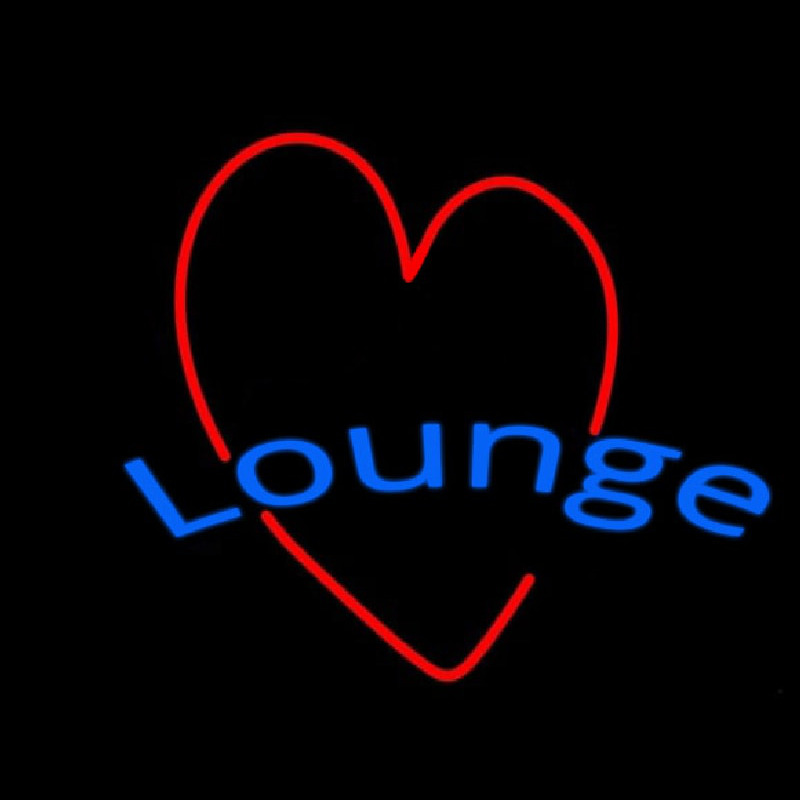 Lounge With Heart Neontábla