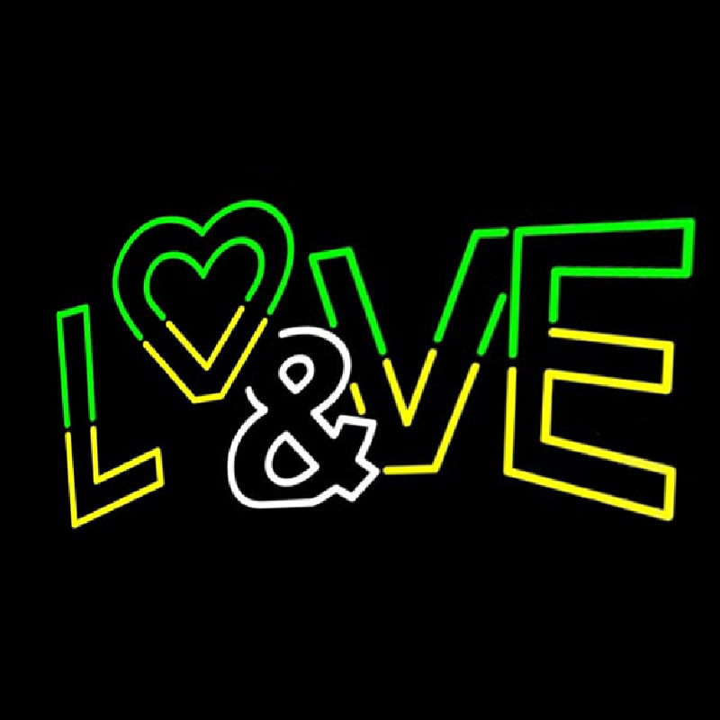 Love And Logo Neontábla