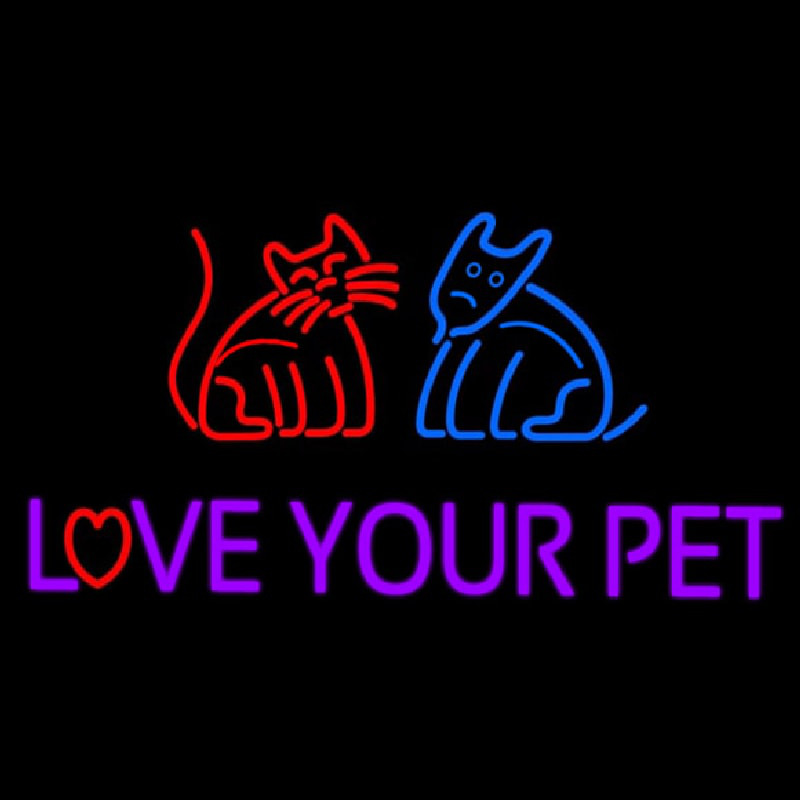 Love Your Pet Neontábla