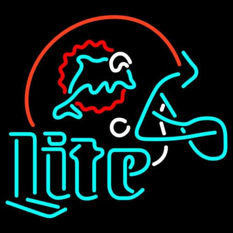 MIAMI DOLPHINS MILLER LITE Neontábla