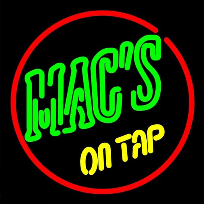 Macs On Tap Neontábla