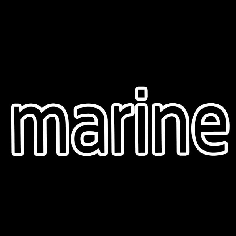 Marine White Neontábla