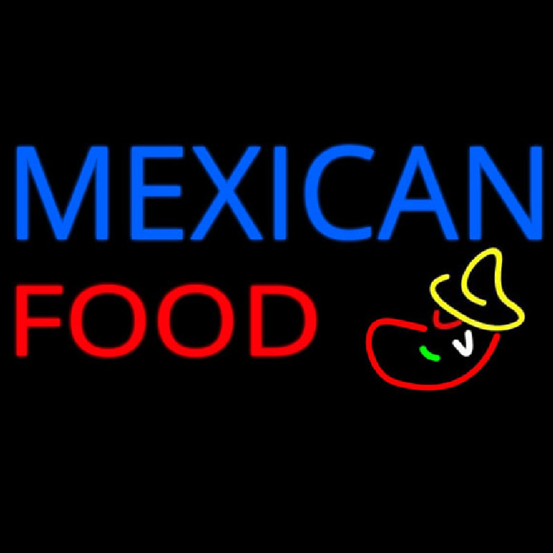 Me ican Food Logo Neontábla