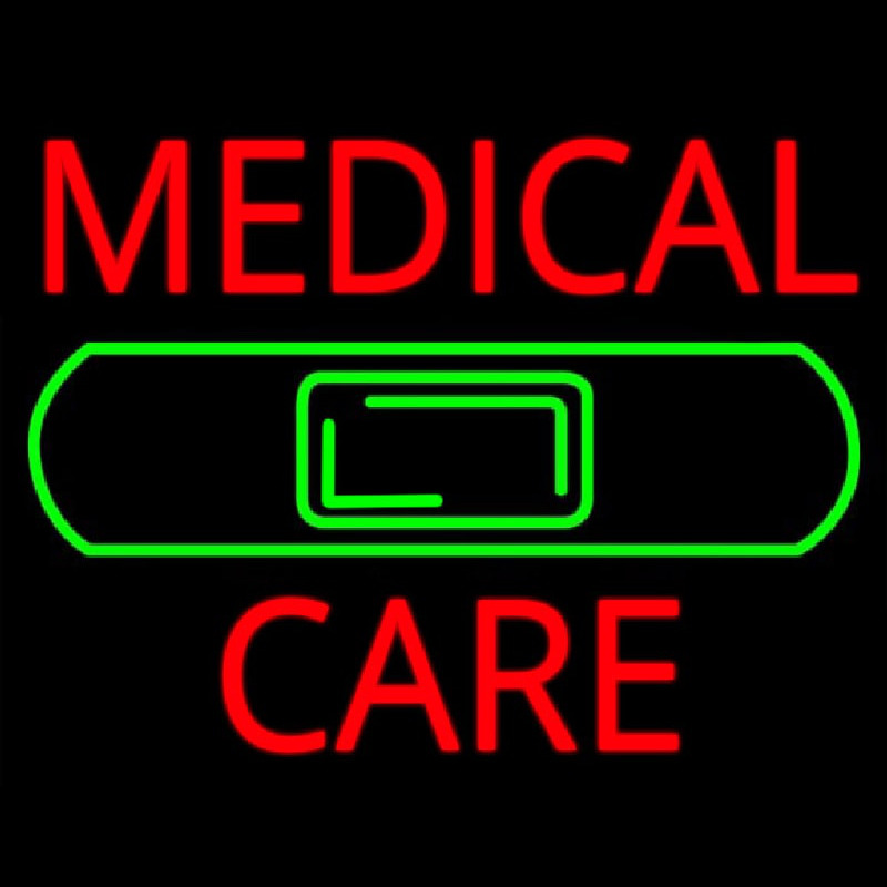 Medical Care Band Aid Neontábla
