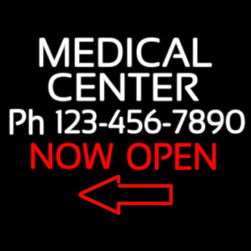 Medical Center Now Open Neontábla