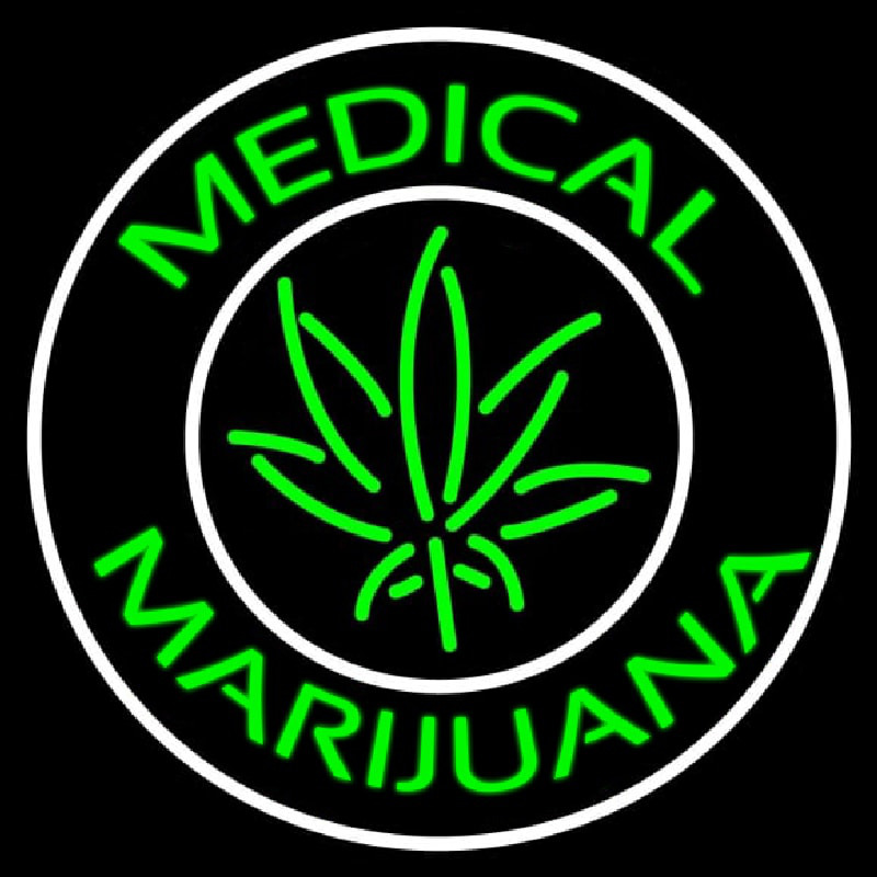 Medical Cross Marijuana Neontábla