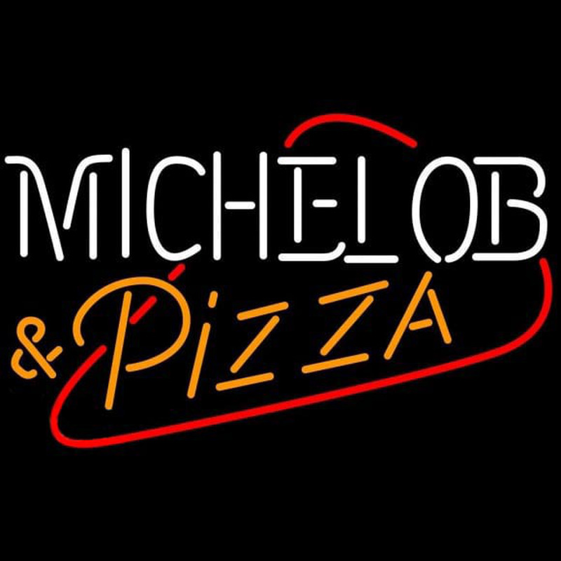 Michelob Pizza Beer Sign Neontábla