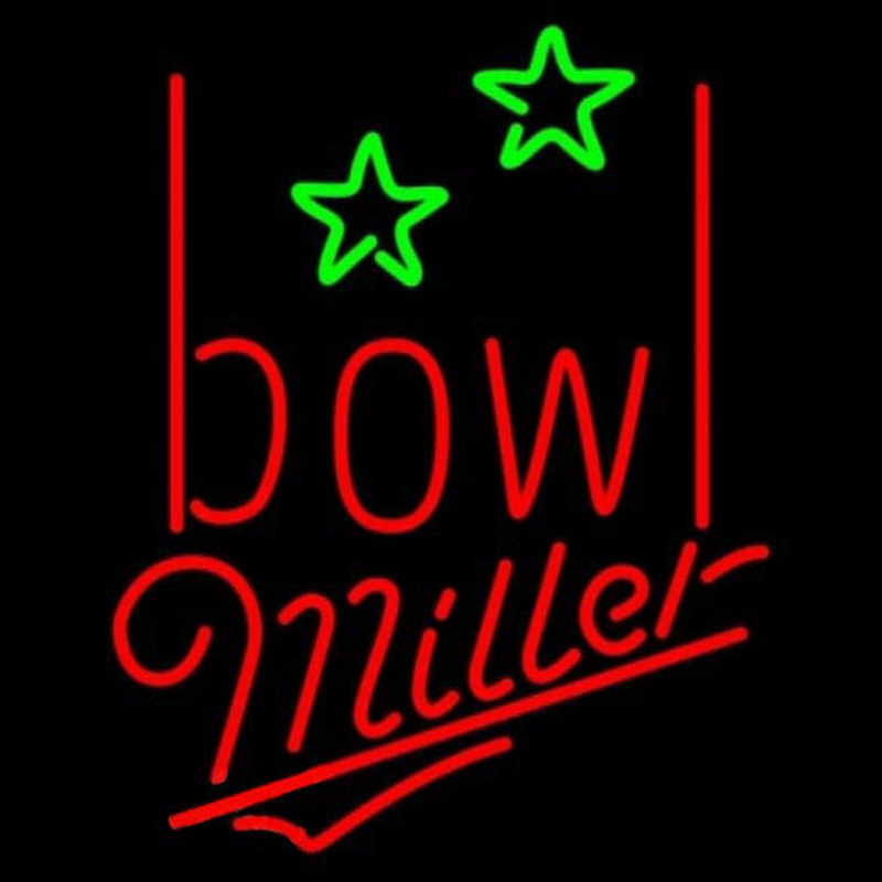 Miller Bowling Alley Beer Sign Neontábla