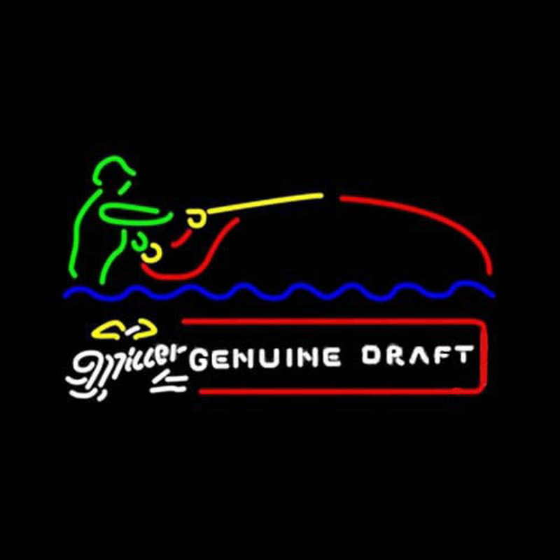 Miller Genuine Draft Fisherman Neontábla