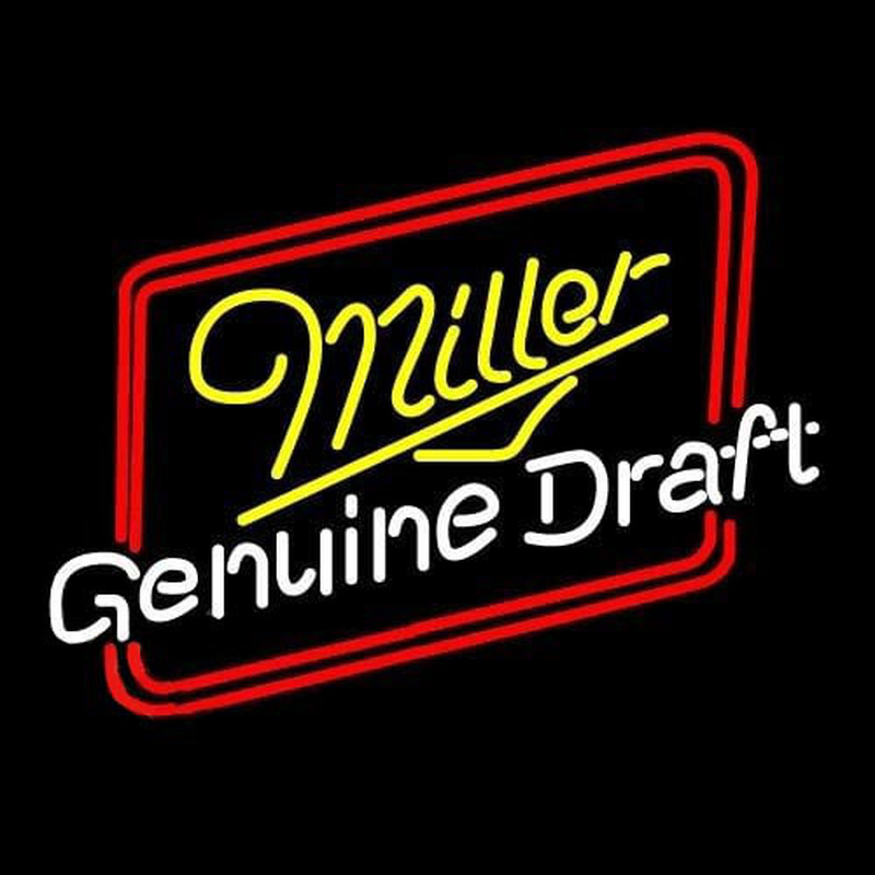 Miller Genuine Draft Hollywood Beer Sign Neontábla