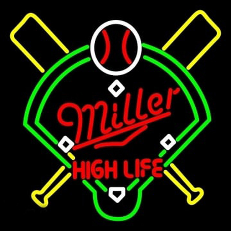 Miller High Life Baseball Neontábla