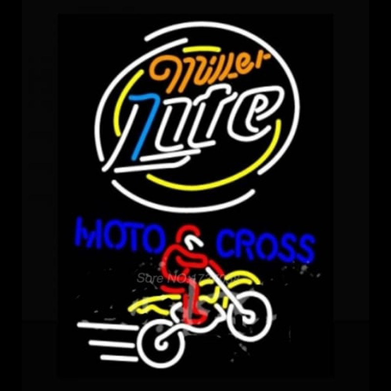 Miller Light Motocross Neontábla