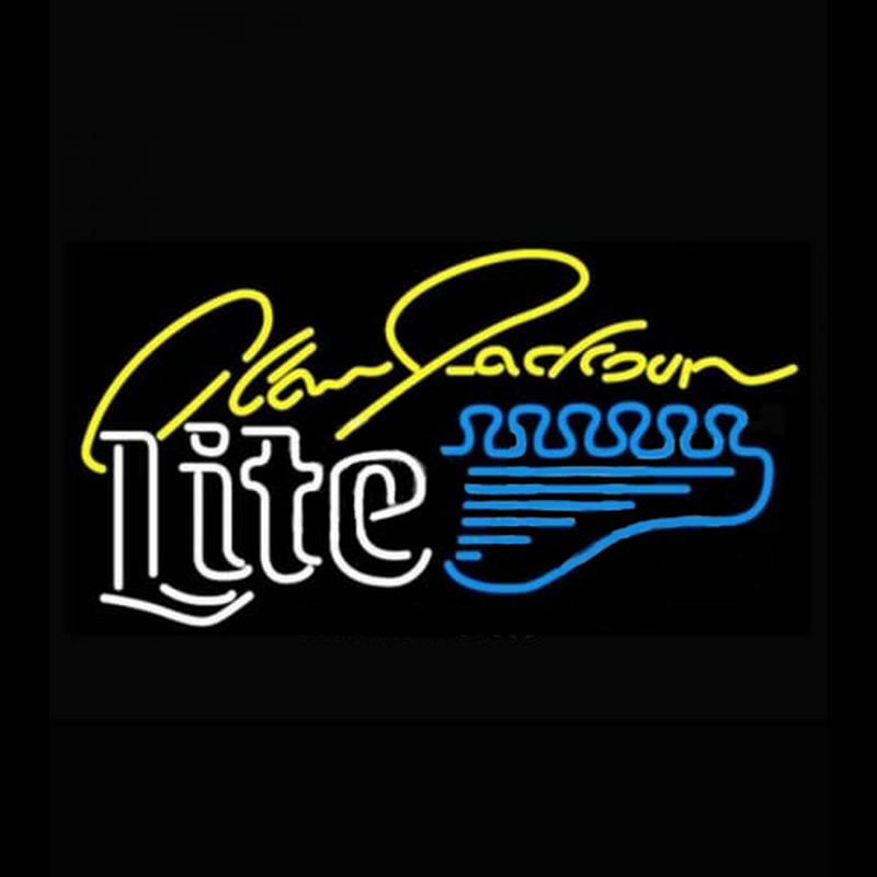 Miller Lite Alan Jackson Guitar Neontábla