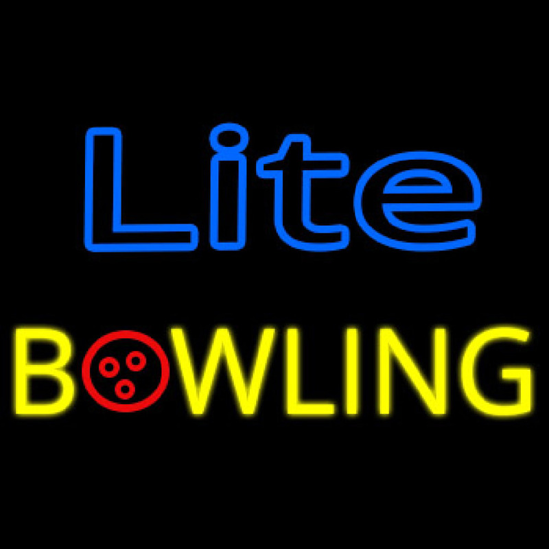 Miller Lite Bowling Neontábla