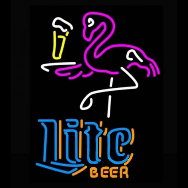 Miller Lite Flamingo Neontábla