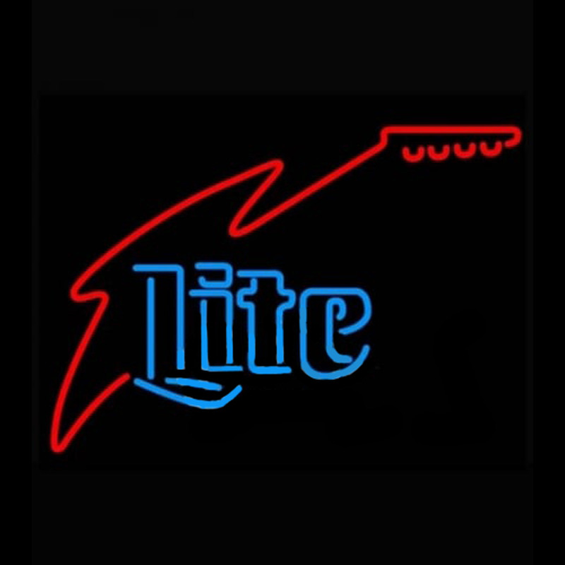 Miller Lite Guitar Neontábla