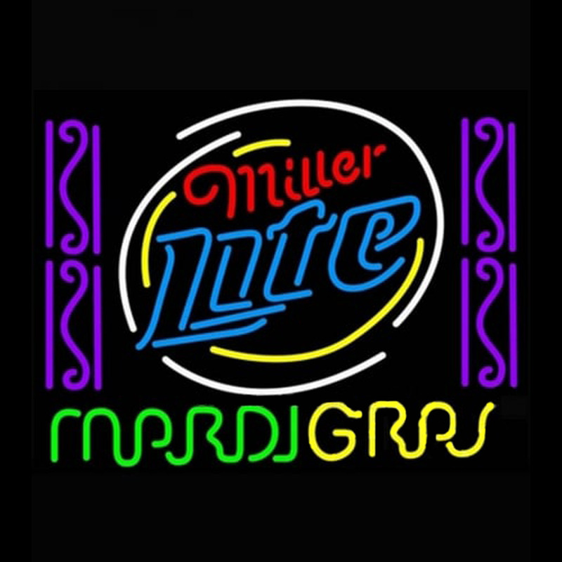 Miller Lite Mardi Neontábla