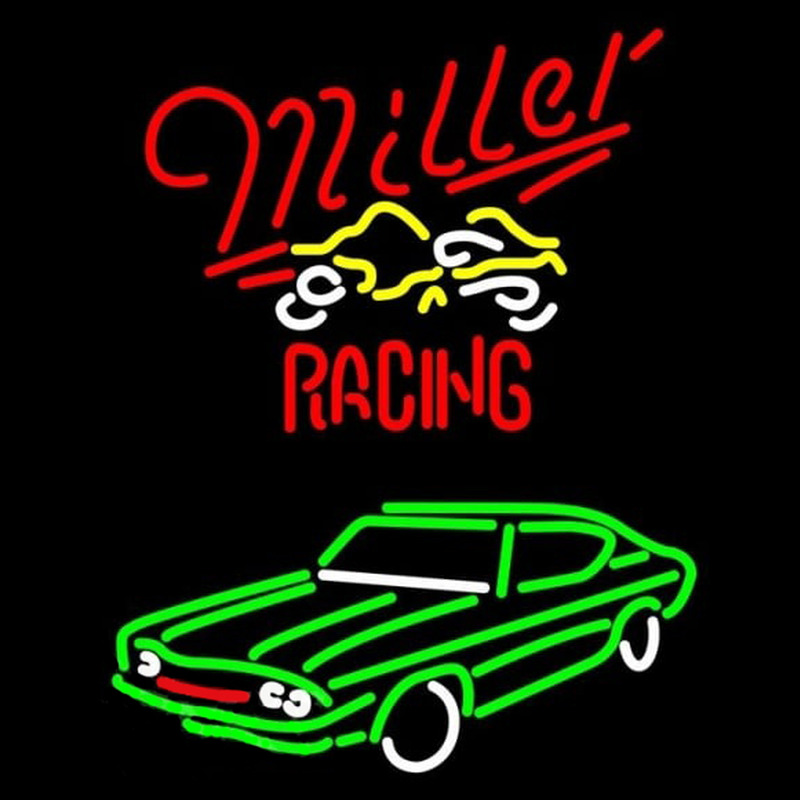 Miller Racing NASCAR Beer Sign Neontábla