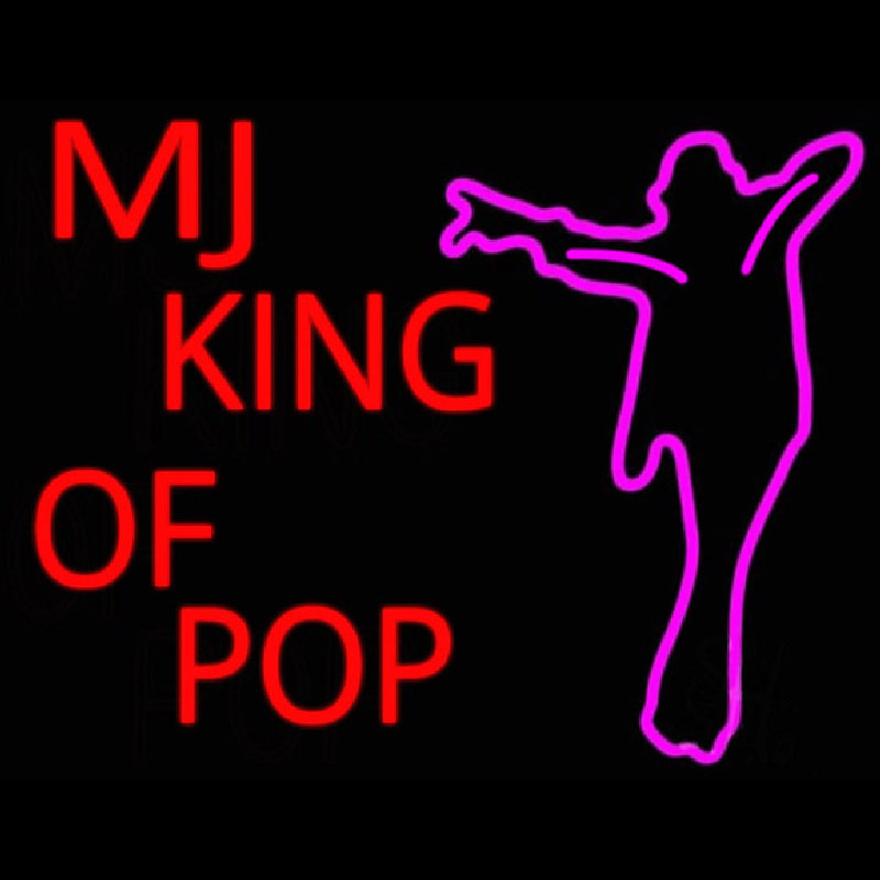 Mj King Of Pop Neontábla