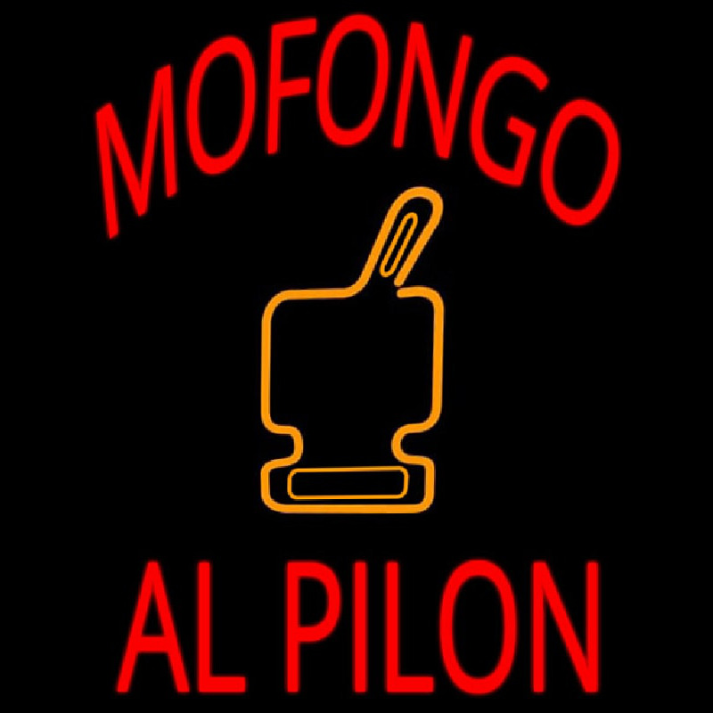 Mofongo Al Pilon Neontábla