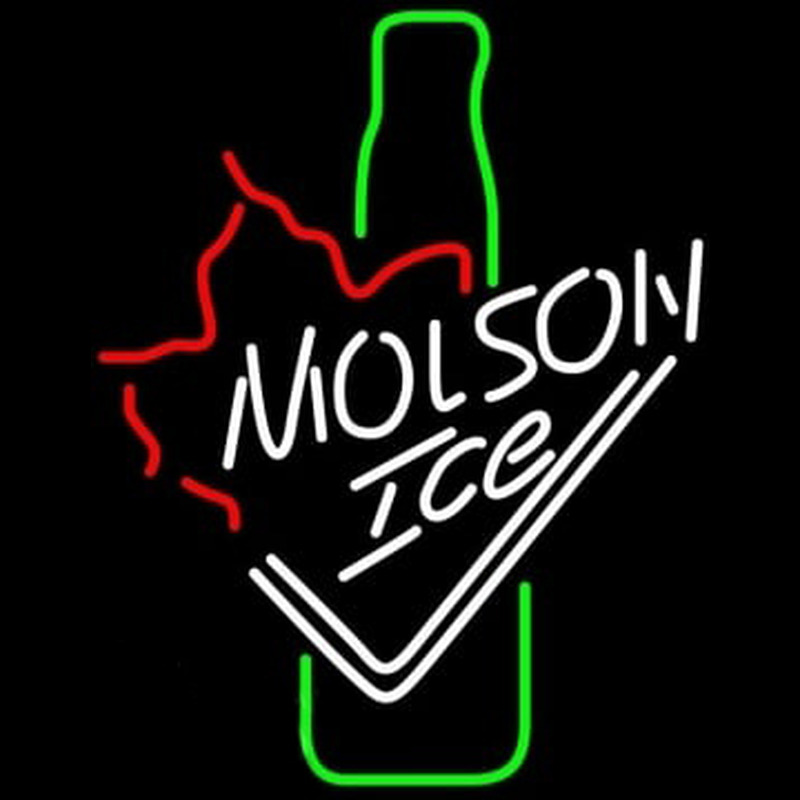 Molson Ice Bottle Neontábla
