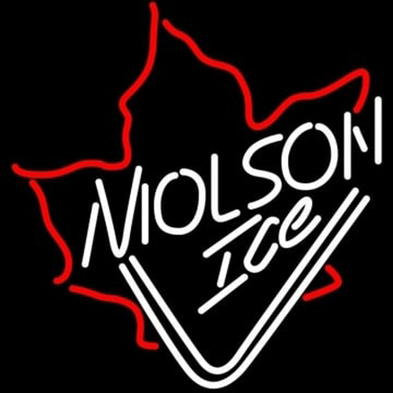 Molson Ice Mapleleaf Neontábla