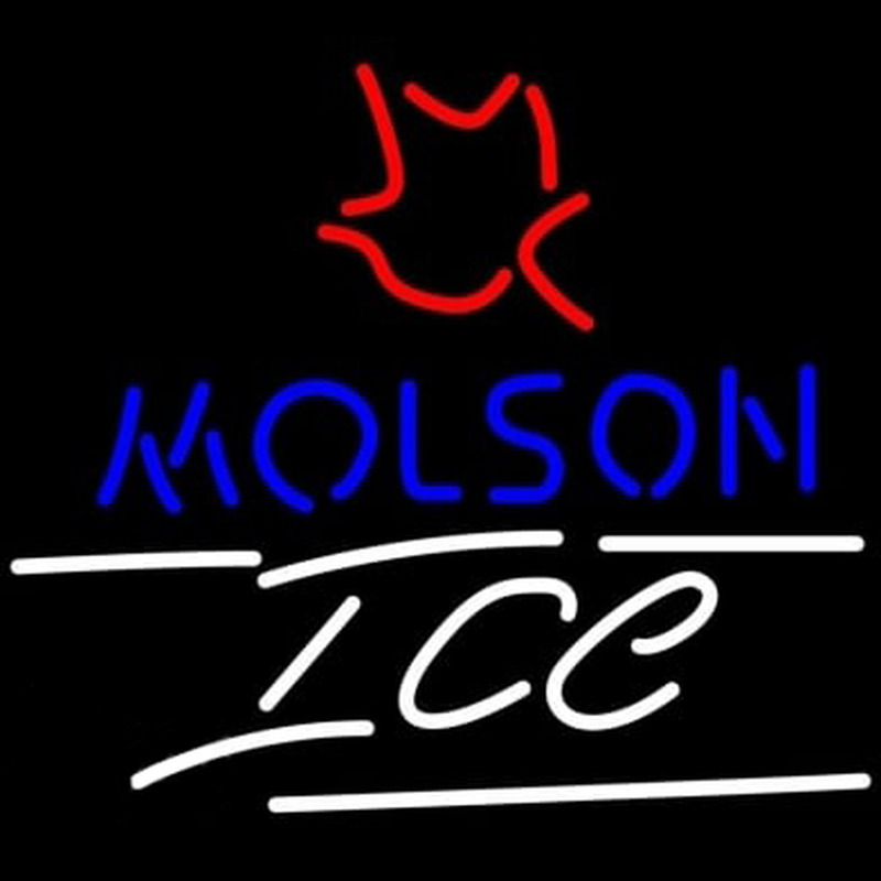 Molson Ice Small Maple Leaf Neontábla