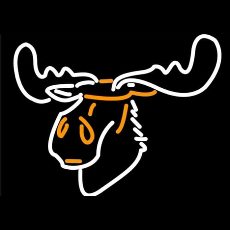 Moose Head Logo Neontábla