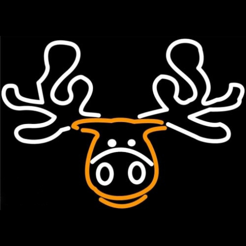 Moose Head Logo Neontábla