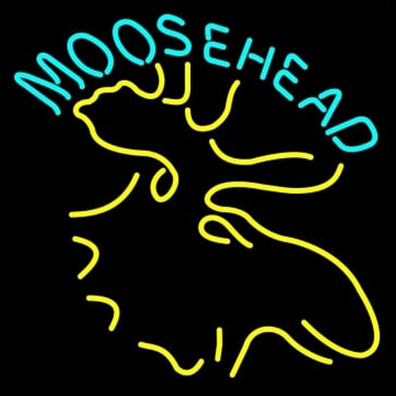 Moose Head Logo Neontábla