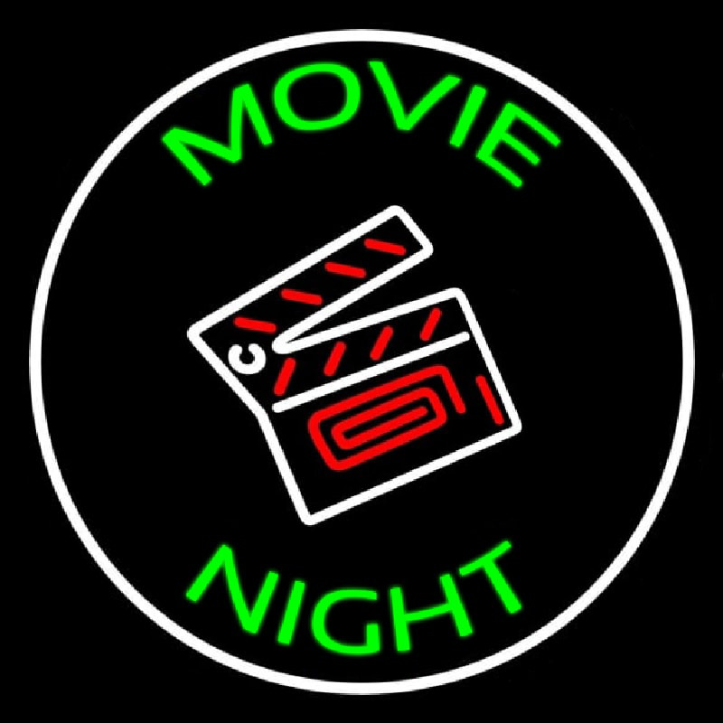 Movie Night With Border Neontábla