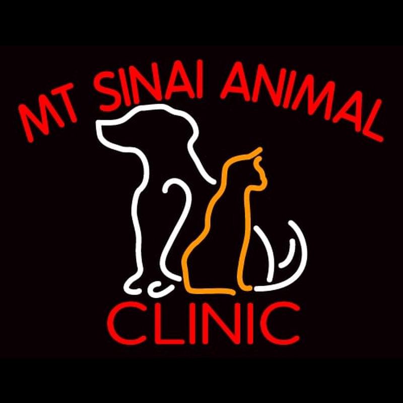 Mt Sinai Animal Clinic Neontábla